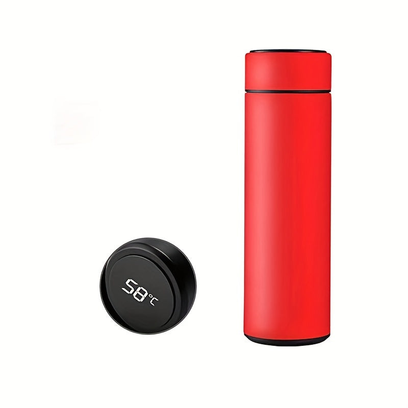 Water Bottle With LED Temperature Display, Double Walled Vacuum Insulated Water Bottle, Stainless Steel Sports Automotive Travel Mug, BPA-free Leak Proof Keep Cold And Keep Warm 12H