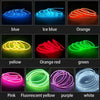 196.85inch Car Environment El Wire LED USB Flexible Neon Interior Lights Assembly RGB Light for Automotive Decoration Lighting Accessories for car party DIY Living Room and Bedroom Atmosphere Decoration, Bedroom Lights, Best