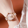 Stunning Rose Golden White Alloy Elegant Casual Style Hollowed Out Mechanical Watch for Women - Girls Watches with Timeless Design, Precise Movement, and Durable Construction - Perfect Accessory for Any Occasion