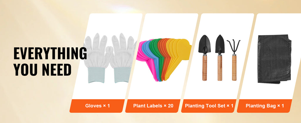 VEVOR Raised Garden Bed, 42.5 x 19.5 x 31.5 inch Galvanized Metal Planter Box, Elevated Outdoor Planting Boxes with Legs, Black