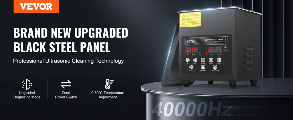 VEVOR 2L 3L 6L 10L 15L Ultrasonic Cleaner Lave-Dishes Portable Washing Machine Diswasher Ultrasound Home Appliances with Timer